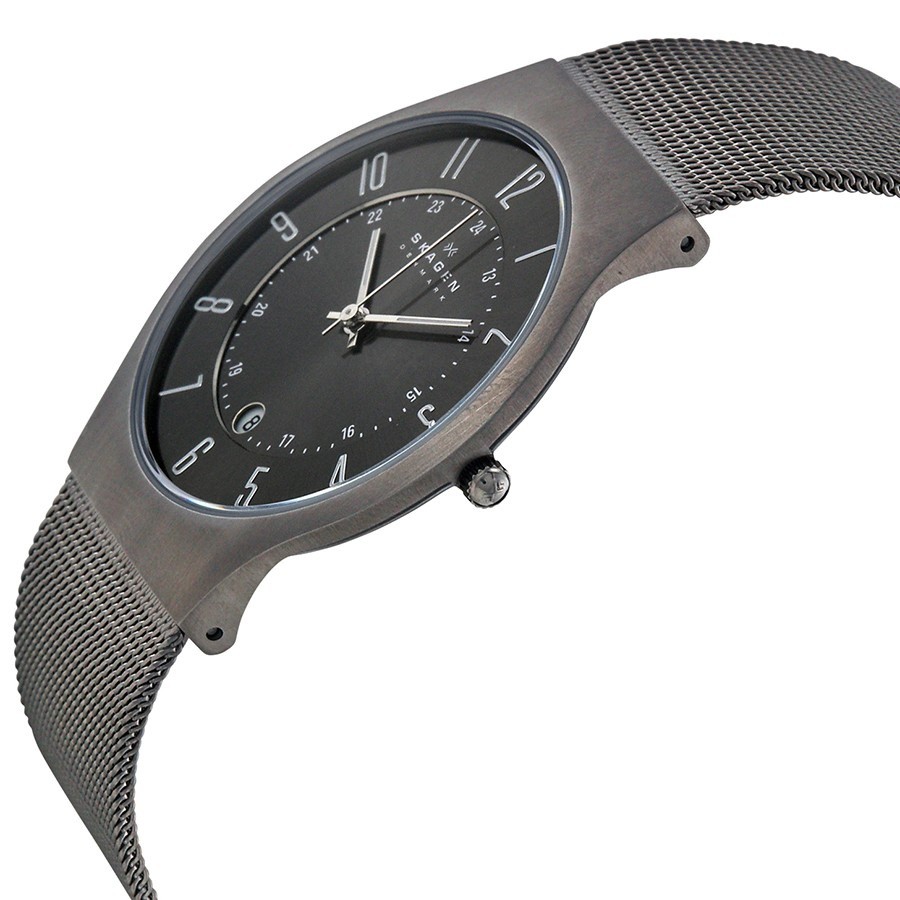 Đồng Hồ Nam SKAGEN 233XLTTM Nền Mặt Số Thể Hiện 24 Giờ