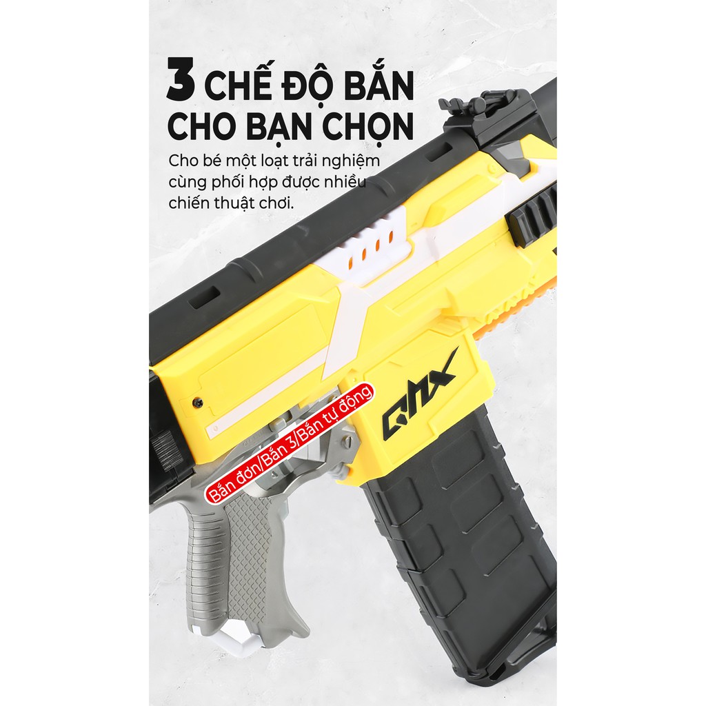 Đồ Chơi Đạn Xốp Cỡ Lớn QHX Rifle AK47 Tỷ Lệ 1:1 93cm Siêu Khủng