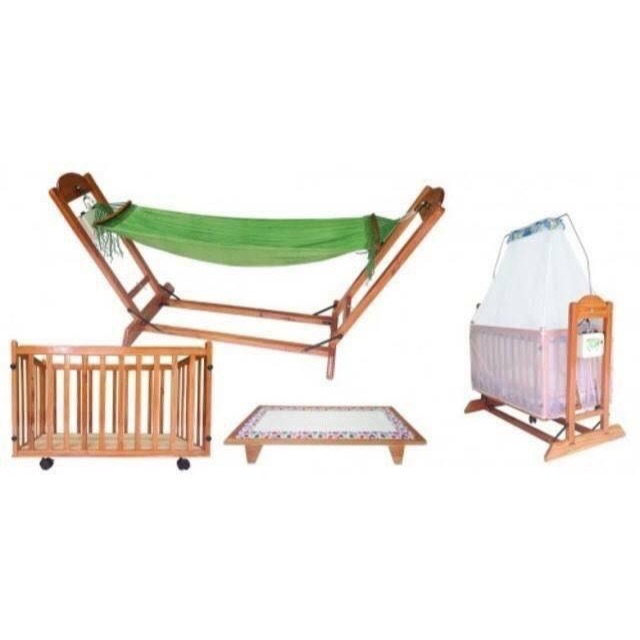 Nôi điện gỗ ru tự động 3 chức năng : nôi,võng,cũi