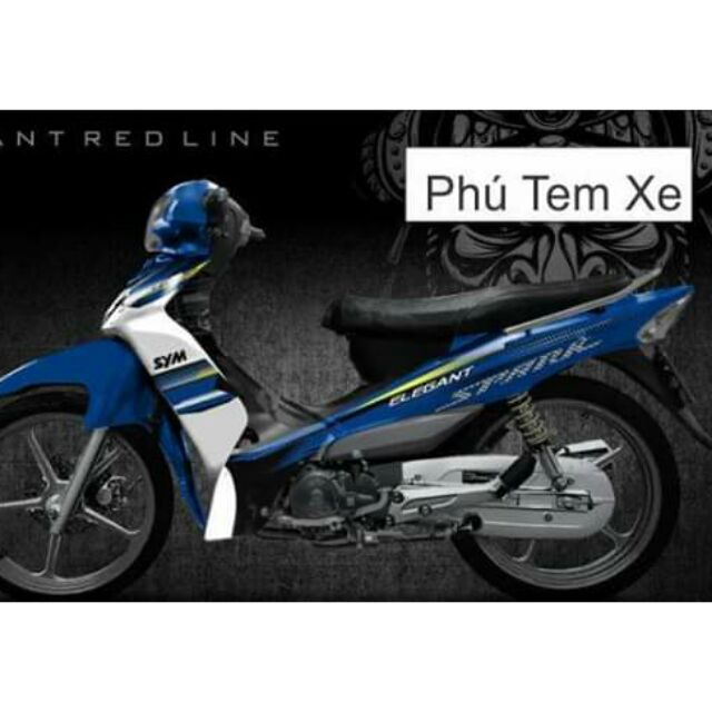 Tem rời Elegant spark xanh trắng