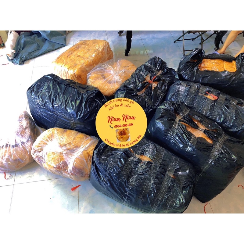 Bánh tráng khô gà