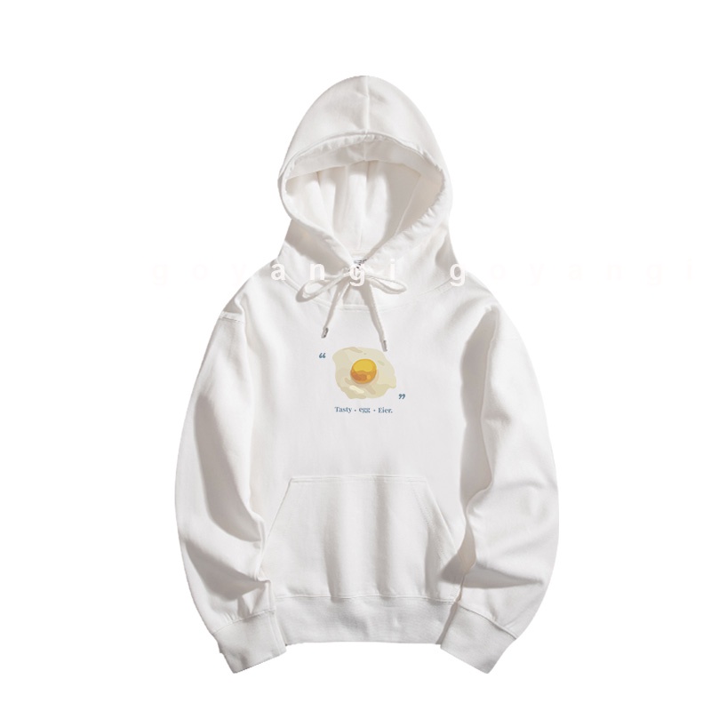 Áo Hoodie GYG Unisex The Egg Form Rộng Oversize Phong Cách Hàn Quốc