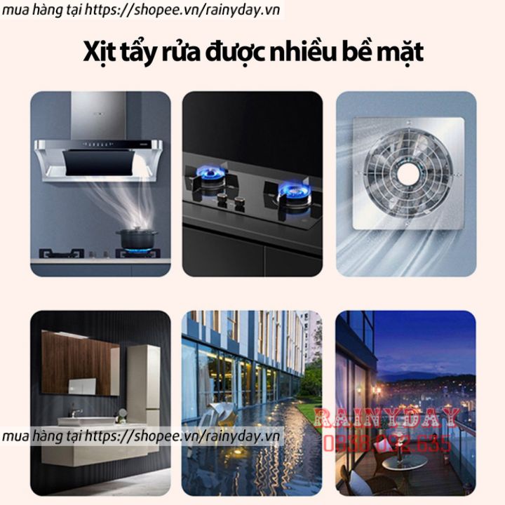 Chai xịt tẩy rửa nhà bếp x2000, bình xịt vệ sinh bếp nhà tắm đa năng lau bếp ga, đồ dùng phòng bếp