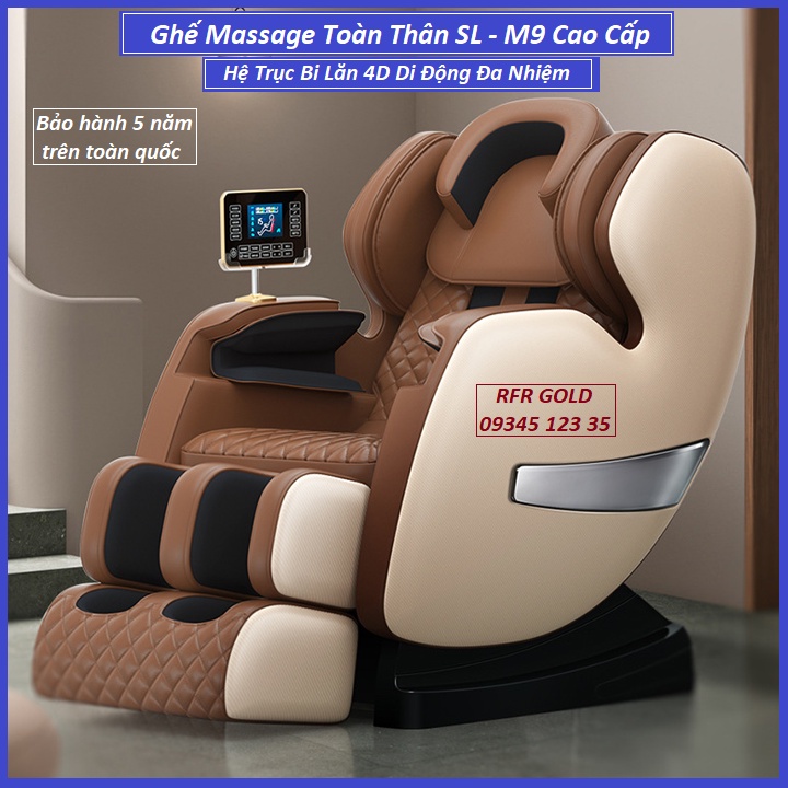 Ghế Massage Toàn Thân Cao Cấp SL - M9. Hệ Trục Bi Lăn 4D Di Động Đa Nhiệm. Bài Tập Matxa Chuyên Sâu.