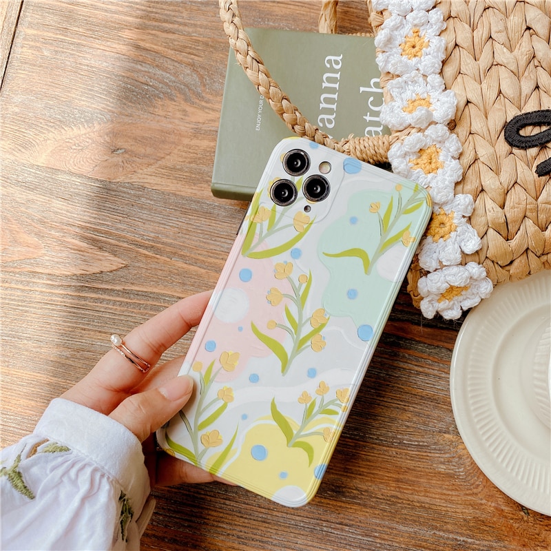Ốp Lưng In Hình Hoa Cúc Dễ Thương Cho Iphone 11 11pro 11pro Max X Xr Xs Max Iphone 7 8 Plus | BigBuy360 - bigbuy360.vn
