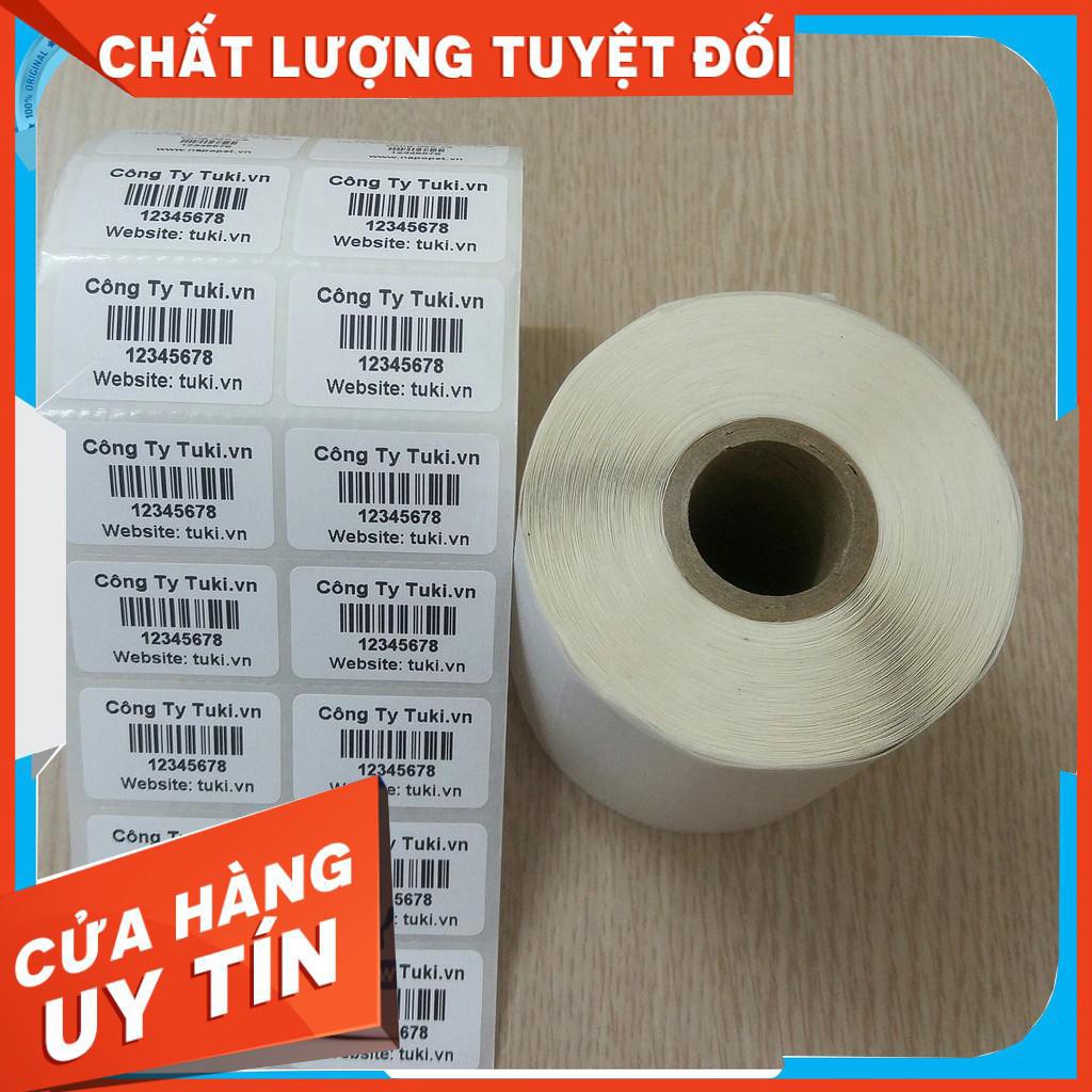 Giấy in tem mã vạch 2 tem 35x22