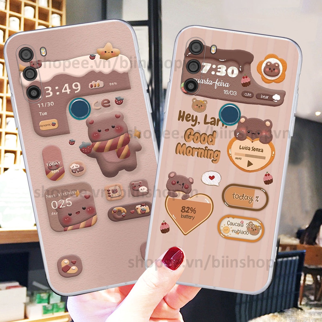 Ốp Vsmart Active 3 in 3D icon gấu nổi siêu xinh, siêu đáng yêu, cá tính phong cách