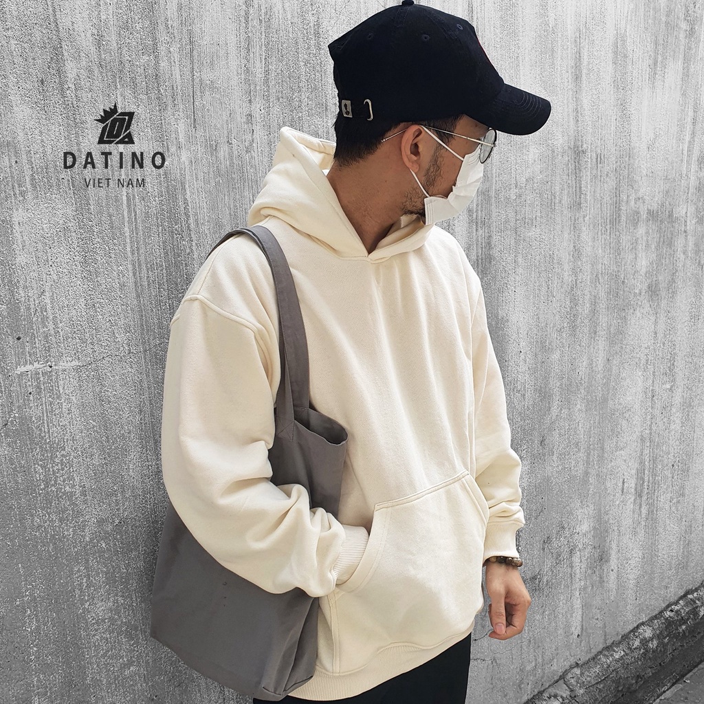 Áo hoodie thun nỉ DATINO trơn hàng chính phẩm 100% Cotton mịn cao cấp chất dày dặn, chuẩn xịn