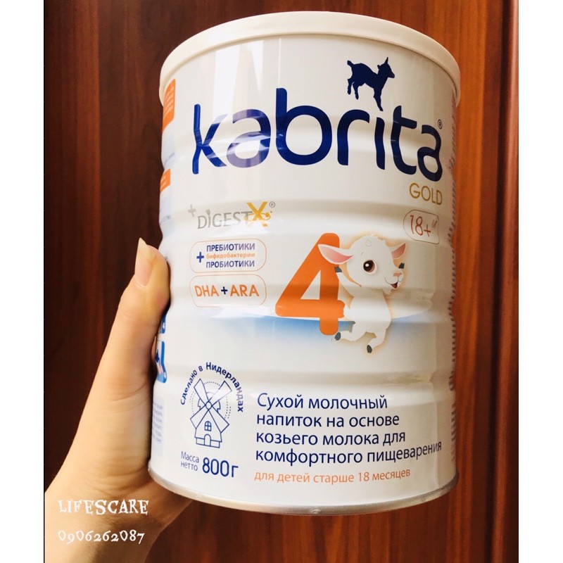 [Mẫu Mới, Kbrita 4] Sữa Dê Kbrita Nga Số 1,2,3,4, Hộp 800g, Tăng Cân, Tiêu Hoá tốt Tốt Cho Bé