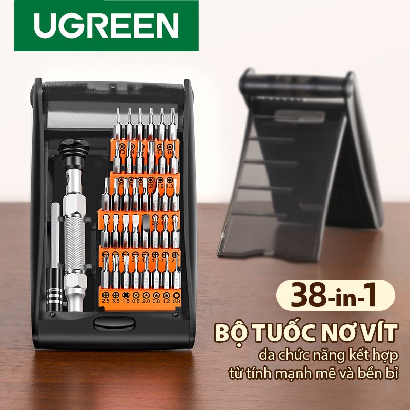 Bộ tuốc nơ vít hợp kim nhôm 38 trong 1 đa chức năng UGREEN CM372 80459 - Hàng Chính Hãng - Bảo Hành 18 Tháng
