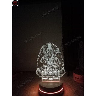Đèn ngủ led 3D hình Hư Không Tạng Bồ Tát