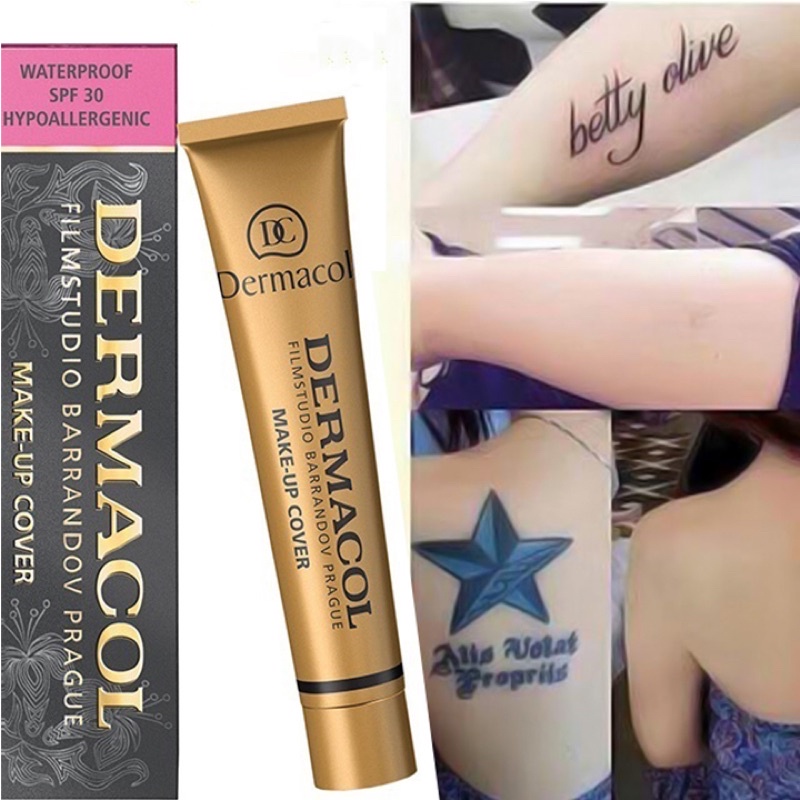 KEM NỀN CHE KHUYẾT ĐIỂM- CHE ĐƯỢC HÌNH XĂM - DERMACO🥰