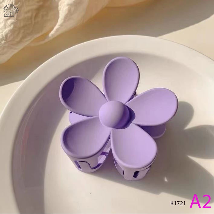 Kẹp tóc càng cua hoa mai nhiều màu phong cách thời trang Orin K1721