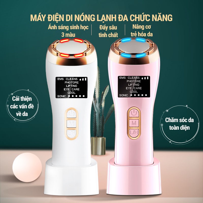 Búa Điện Di Nóng Lạnh Mát Xa Mặt Đẩy Tinh Chất Massage Chăm Sóc Da Toàn Diện XGY-013