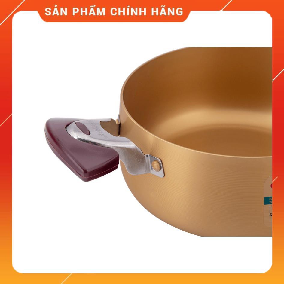 [Chất Liệu Nhôm Cao Cấp] Bộ Nồi anod Sunhouse 3 đáy SH6634 - Vung Kính Cường Lực Siêu Bền, Giữ Nhiệt Tốt,Tỏa Nhiệt Đều