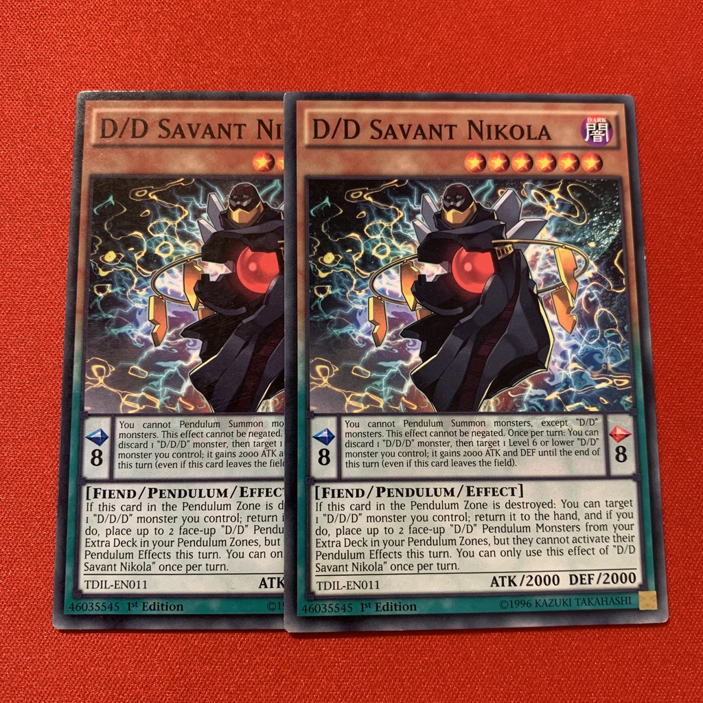 [Thẻ Bài Yugioh Chính Hãng] D/D Savant Nikola