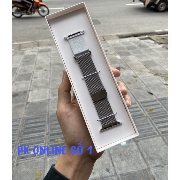 Dây thép Milanese Loop Mix Da COTEetCI [CHỐNG Gỉ Sét] cho apple watch Hàng Chính Hãng