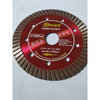 Lưỡi cắt đá gach men Omega 110mm