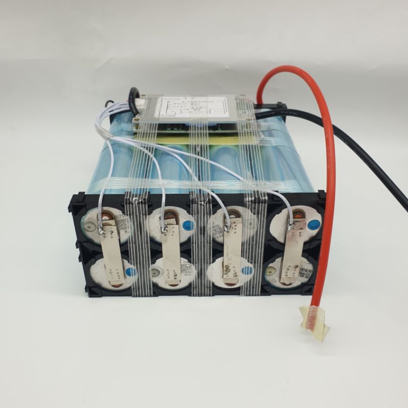 Achun.vn - KHỐI PIN SẮT 8S - 24V - 15AH - 8 viên 33140 MẠCH XẢ 50A