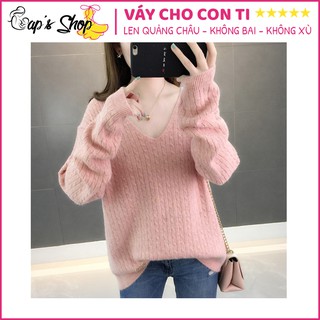 Áo cho con ti, dáng thụng, cổ tim