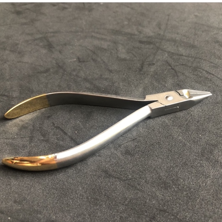 Kìm 2 đầu vuông dài chuôi vàng,kìm chỉnh nha hai đầu vuông dài cán vàng cao cấp