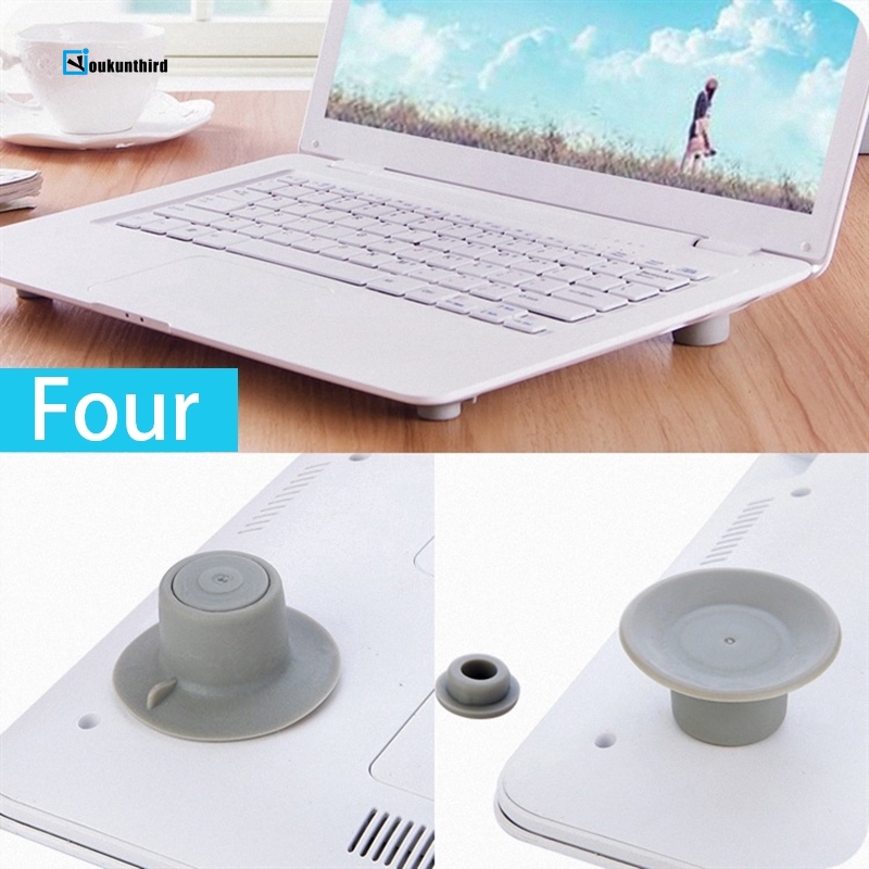 Set 4 chân đế tản nhiệt tiện lợi dành cho máy tính bảng/ máy tính xách tay | BigBuy360 - bigbuy360.vn