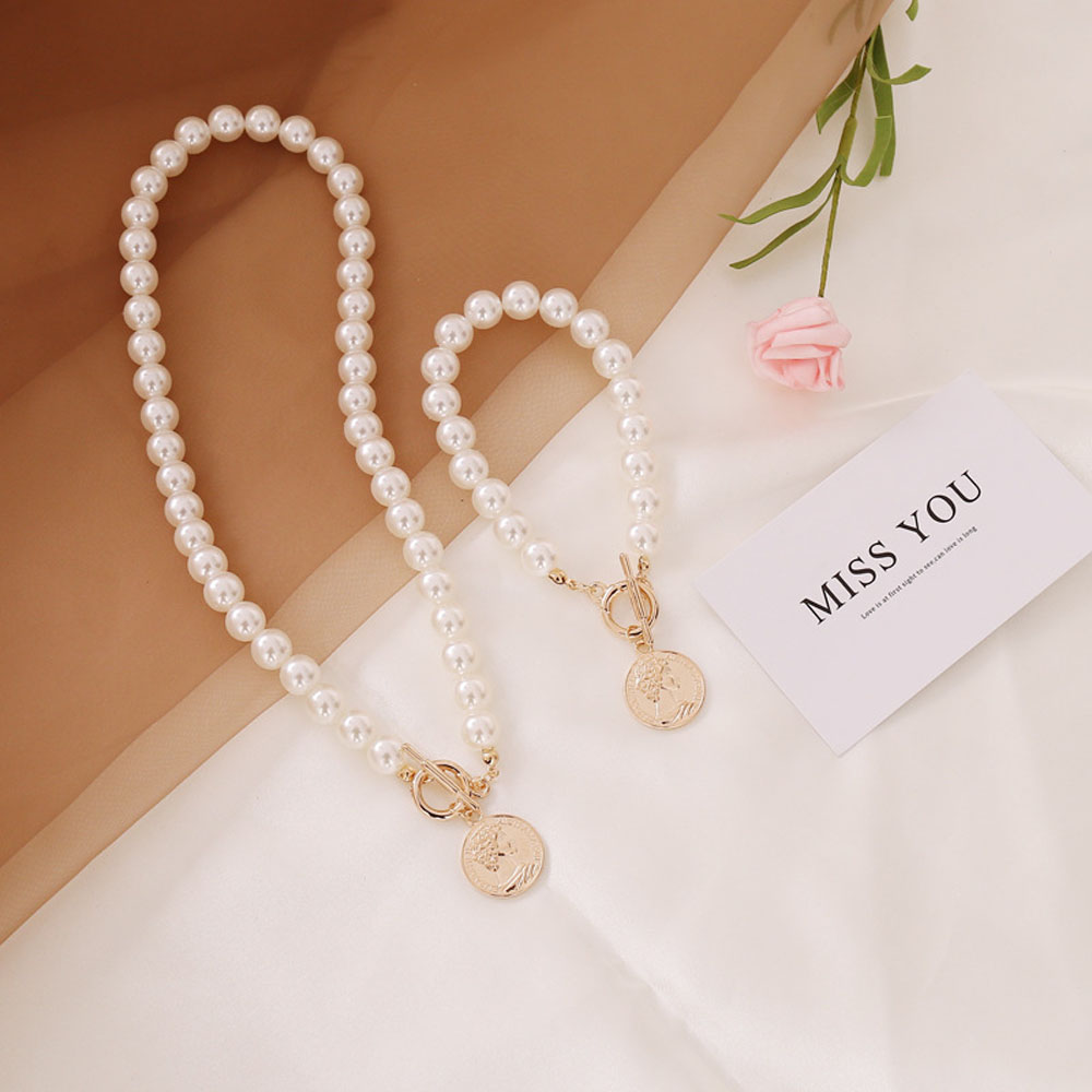Dây Chuyền Mặt Hình Đồng Xu Khắc Chữ Thời Trang Cao Cấp