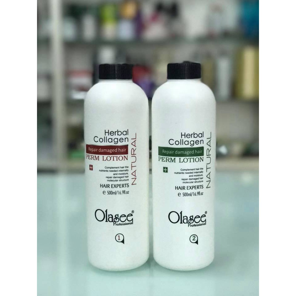 Kem uốn nóng Olasee Collagen 500ml x2