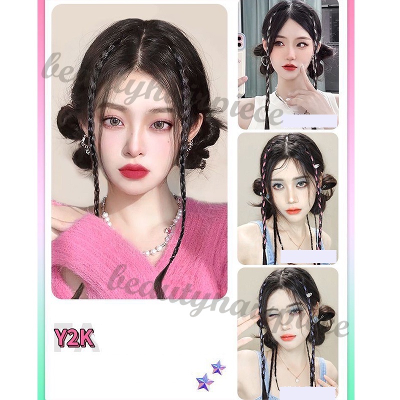 Kẹp Tóc Bện Dây Thời Trang Cá Tính Cho Nữ 1 Thẻ Y2K