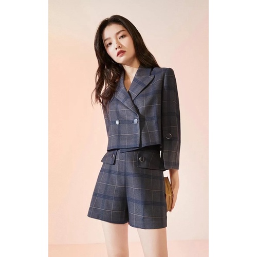Áo khoác blazer jean sọc form ngắn ngang eo tay lỡ - Vero Moda cá tính đẳng cấp | BigBuy360 - bigbuy360.vn