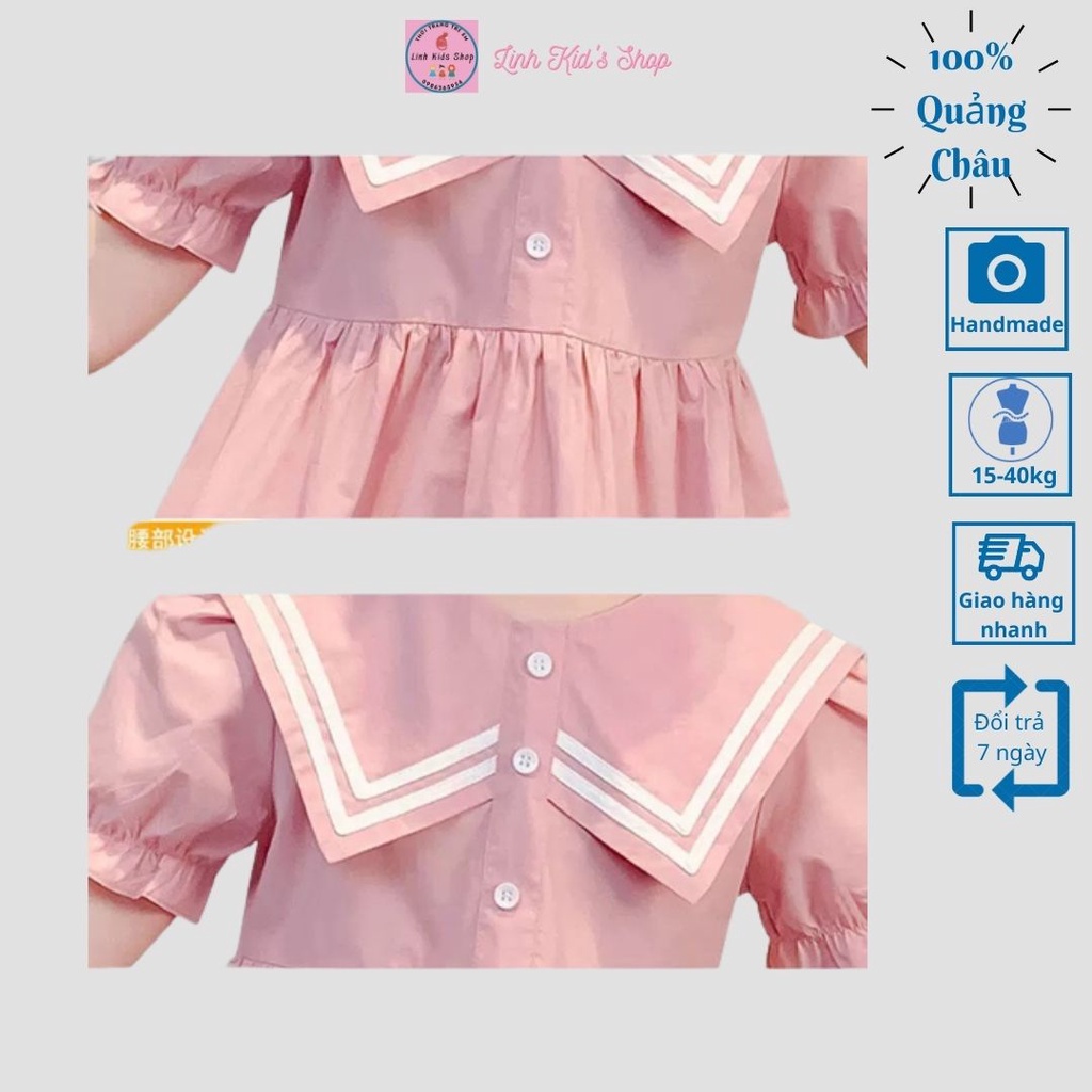 Váy công chúa váy thủy thủ cho bé gái từ 15-38kg hàng Quảng Châu