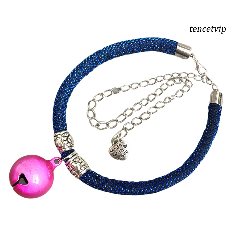 Vòng cổ mặt dây gắn chuông thời trang dễ thương cho thú cưng