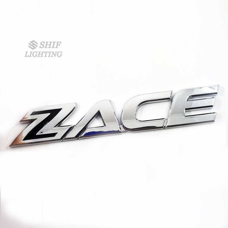 Miếng dán họa tiết chữ ZACE gắn cốp đuôi xe / tấm chắn bùn bằng ABS thay thế cho TOYOTA ZACE