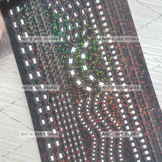 [STICKER TOPLOADER KEI] Mẫu dây xích bạc - vàng - đen