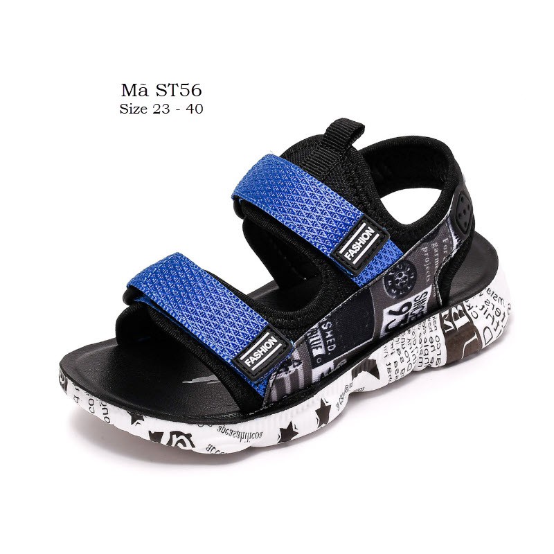 Sandal coga Kids cho bé trai 2 - 15 tuổi quai hậu thời trang đế Eva siêu nhẹ kháng khuẩn hàng xuất Châu Âu ST56