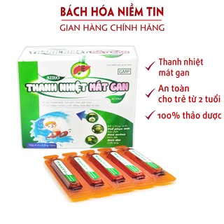 Siro Thanh Nhiệt Mát Gan Actiso cho bé từ 2 tuổi- Hoàn toàn từ thiên nhiên giúp giải độc gan, mát gan - Hộp 20 ống