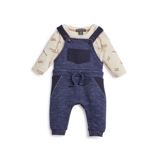 Set yếm kèm áo primark 3/36m