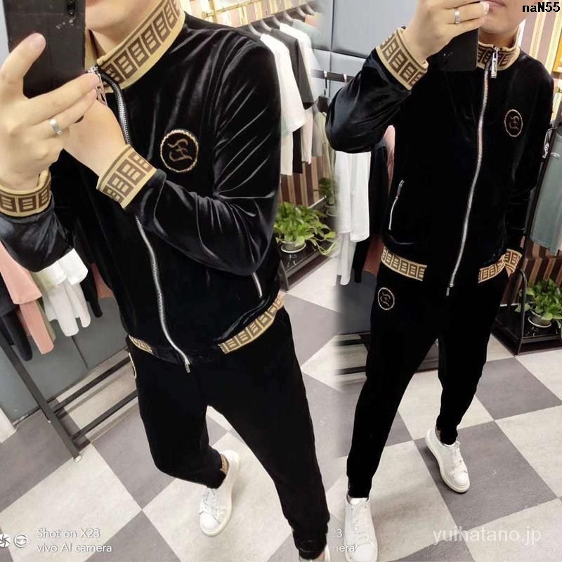 Bộ Quần Áo Sweater Nhung Thời Trang Mùa Thu 2021 Cho Nam