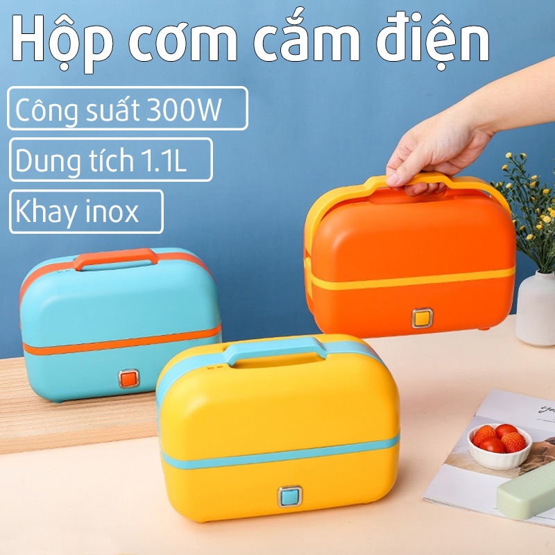 hộp cơm cắm điện xiaomi- hộp cơm giữ nhiệt Inox 304-hộp cơm văn phòng Kiêm Cặp Lồng Đa Năng nóng nhanh vt160