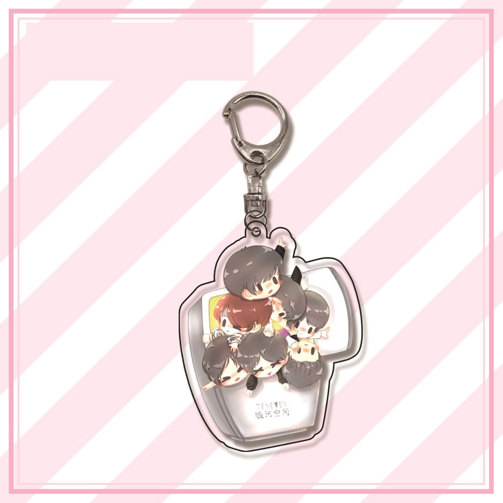Móc khóa nhóm nhạc TNT THỜI ĐẠI THIẾU NIÊN ĐOÀN idol thần tượng hoa ngữ độc đáo xinh xắn