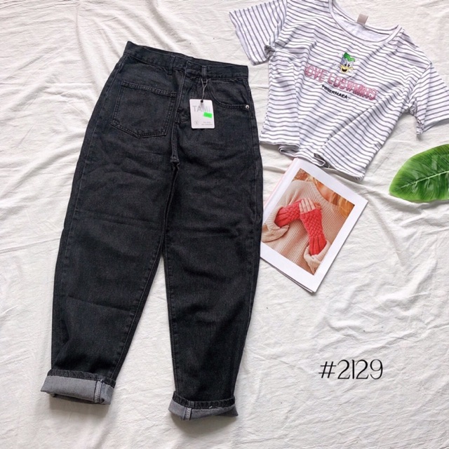 Quần Jeans nữ baggy một túi Ulzzang Quảng Châu
