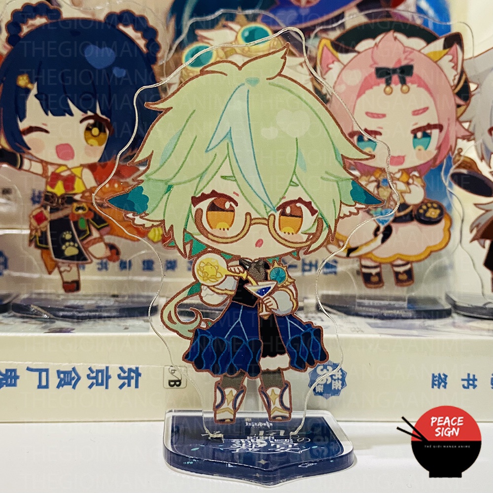 ( MINI - M1 ) Mô hình Standee GENSHIN IMPACT Sweets Paradise ver QUÁN ĂN game anime chibi mica trưng bày