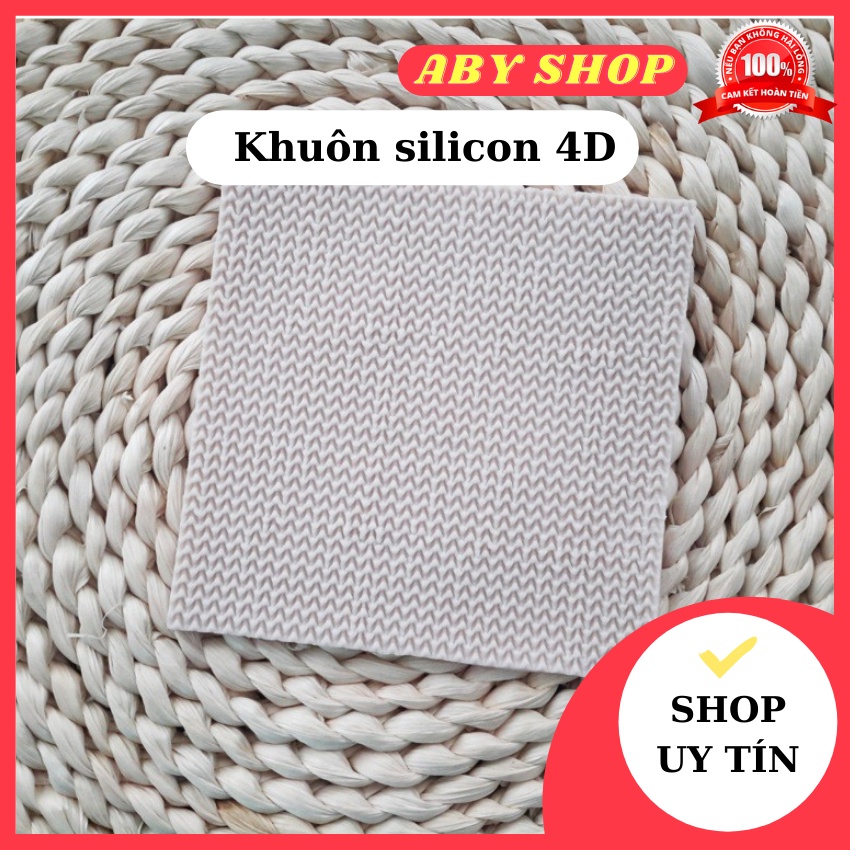 Khuôn silicon 4D ⚡ GIÁ SỐC ⚡ khuôn silicon đan len 1096 chất liệu an toàn khi sử dụng