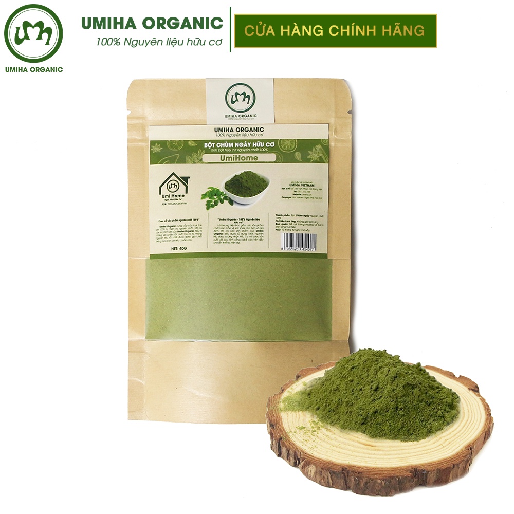 Bột Chùm Ngây Đắp Mặt Nạ Hữu Cơ Umiha Nguyên Chất | Moringa Powder 100% Organic 135g