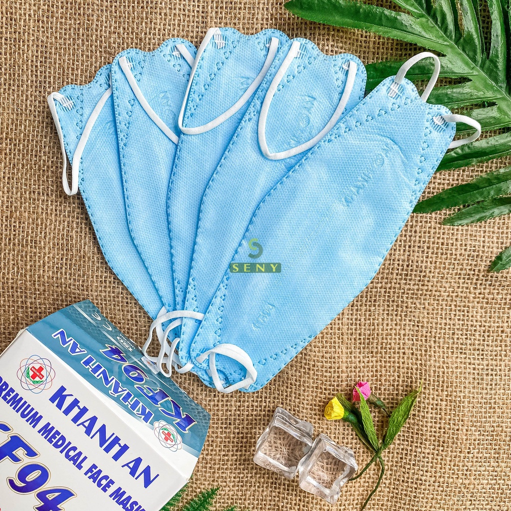 Khẩu trang kf94 4d mask 4 lớp kháng khuẩn Khánh An bảo vệ hô hấp hộp 30 cái_KAKF94O