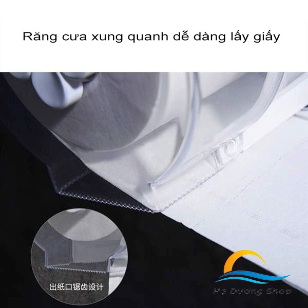 [FLASH SALE 3 NGÀY] Hộp giấy vệ sinh HADU dạng cuộn nhỏ dính tường chống nước đa năng cao cấp - Hạ Dương Shop