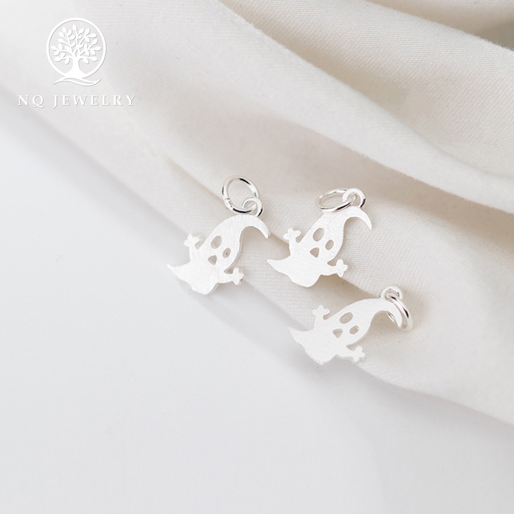 Charm bạc hình bóng ma treo - NQ Jewelry