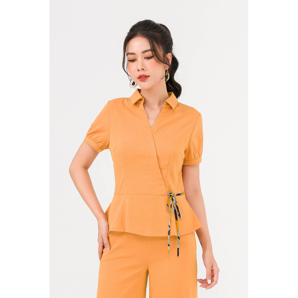 Áo peplum, nẹp chéo LAMER GBH002 L61B21H021 (nhiều màu)