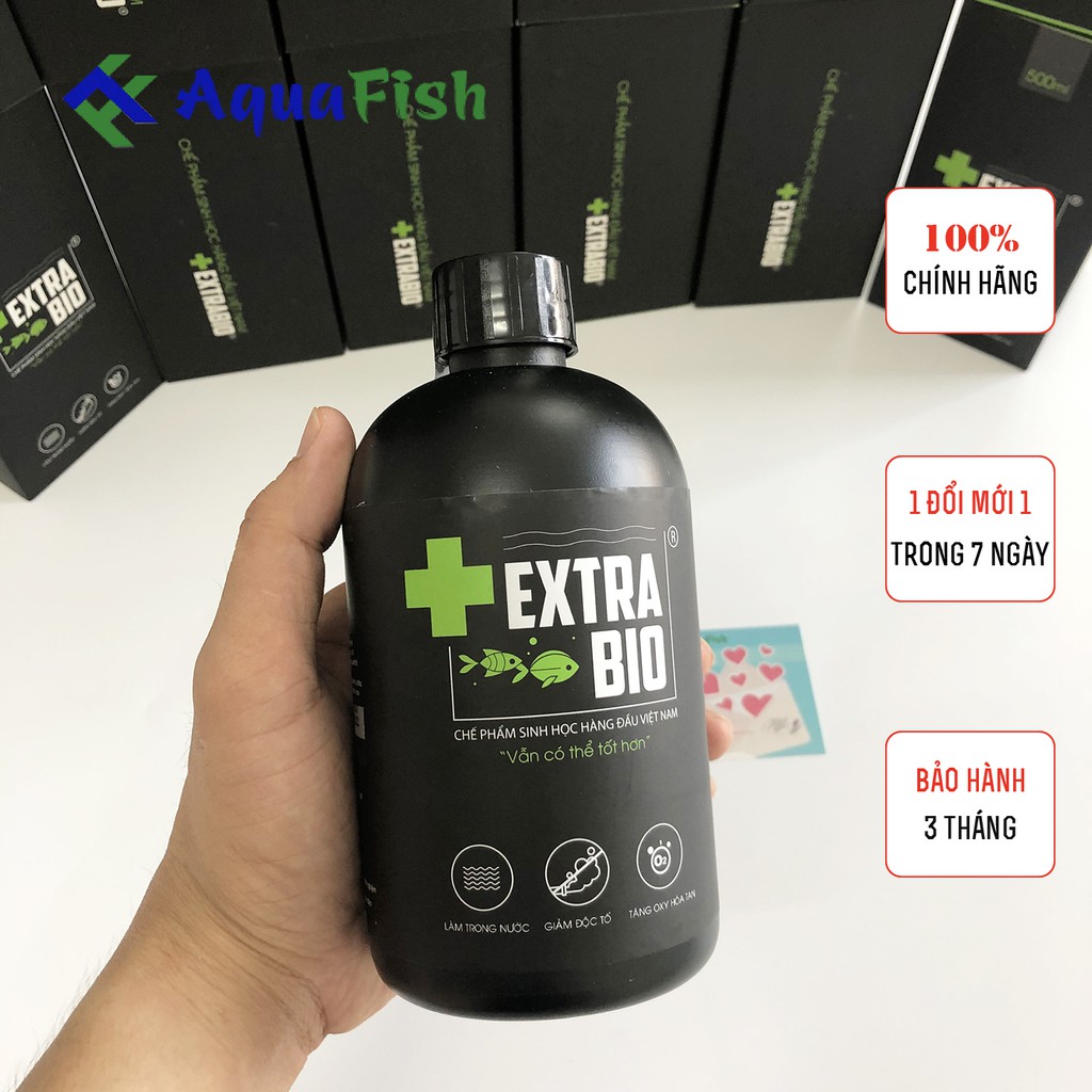 Men Vi Sinh Extra Bio 500ml (Dòng men vi sinh Bio giúp lọc nước, làm trong nước cho hồ cá, bể cá siêu hiệu quả)