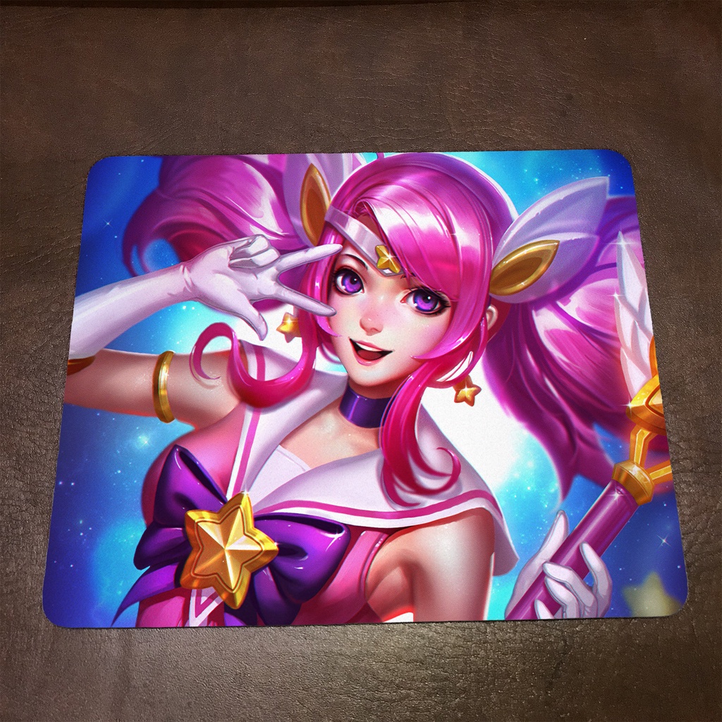 Lót chuột máy tính League of Legends LUX - Mẫu 1 Mousepad cao su êm ái, nhận in theo yêu cầu